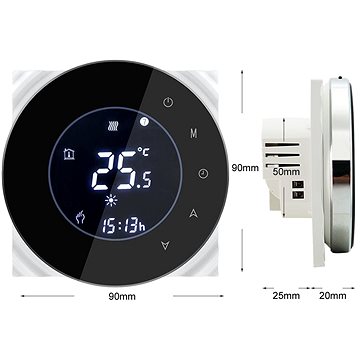 E-shop iQtech SmartLife GCLW-W - WLAN Thermostat für Heizkessel mit potentialfreier Schaltung - weiß
