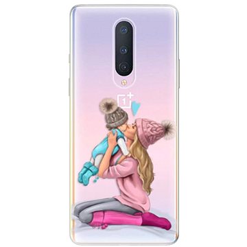 iSaprio Kissing Mom - Blond and Boy pro OnePlus 8