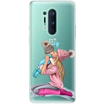 iSaprio Kissing Mom - Blond and Boy pro OnePlus 8 Pro