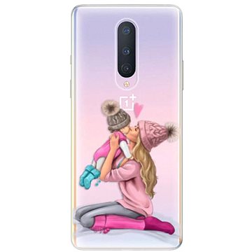 iSaprio Kissing Mom - Blond and Girl pro OnePlus 8