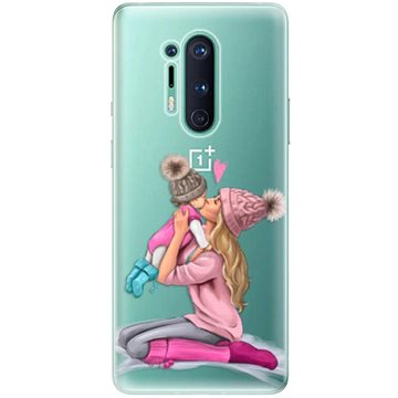 iSaprio Kissing Mom - Blond and Girl pro OnePlus 8 Pro