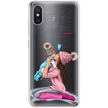 iSaprio Kissing Mom - Brunette and Boy pro Xiaomi Mi 8 Pro
