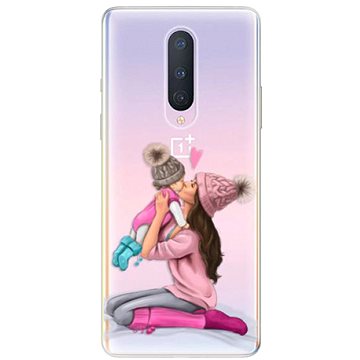 iSaprio Kissing Mom - Brunette and Girl pro OnePlus 8