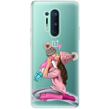iSaprio Kissing Mom - Brunette and Girl pro OnePlus 8 Pro
