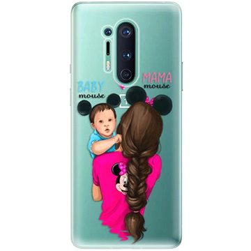 iSaprio Mama Mouse Brunette and Boy pro OnePlus 8 Pro