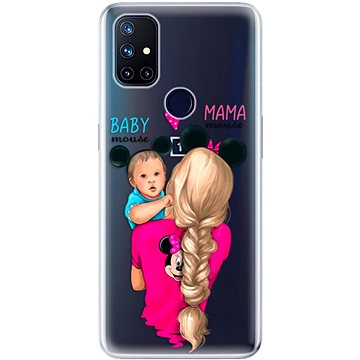 iSaprio Mama Mouse Blonde and Boy pro OnePlus Nord N10 5G