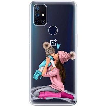 iSaprio Kissing Mom - Brunette and Boy pro OnePlus Nord N10 5G