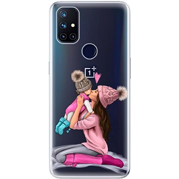 iSaprio Kissing Mom - Brunette and Girl pro OnePlus Nord N10 5G