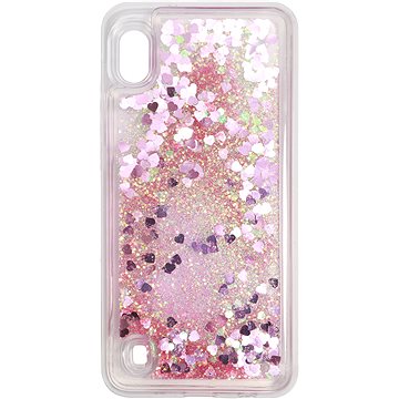 iWill Glitter Liquid Heart Case pro Samsung Galaxy A10 Pink