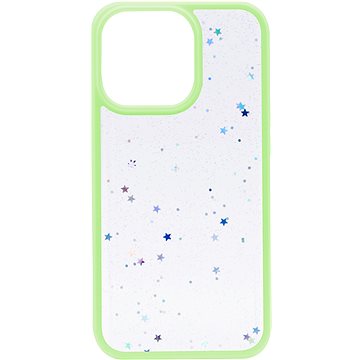 E-shop iWill Clear Glitter Star Phone Case für iPhone 13 Pro Green