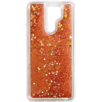 iWill Glitter Liquid Star Case pro Xiaomi Redmi 9 Rose Gold