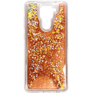 iWill Glitter Liquid Star Case pro Xiaomi Redmi Note 9 Rose Gold