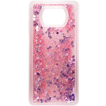 E-shop iWill Glitter Liquid Heart Case für POCO X3 Pro Pink