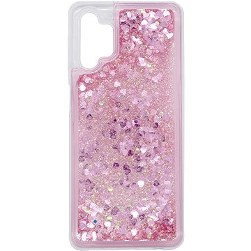 E-shop iWill Glitter Liquid Heart Case für Samsung Galaxy A32 Pink