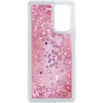 E-shop iWill Glitter Liquid Heart Case für Xiaomi Redmi Note 10 Pink