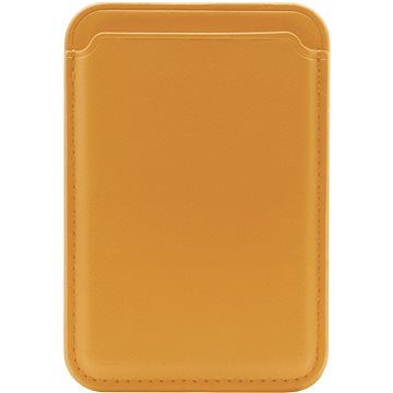 iWill PU Leather Magsafe Magnetic Phone Wallet Pouch Case Yellow