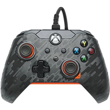 E-shop PDP Wired Controller - Atomic Carbon - Xbox