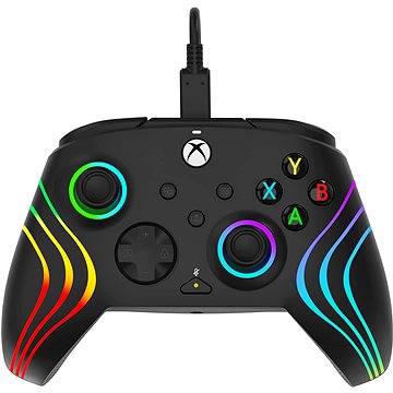 PDP Afterglow Wave Wired Controller - Black - Xbox