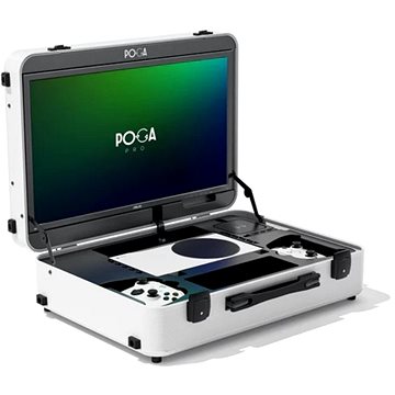 POGA Pro - PlayStation 4 Pro cestovní kufr s LCD monitorem - bílý