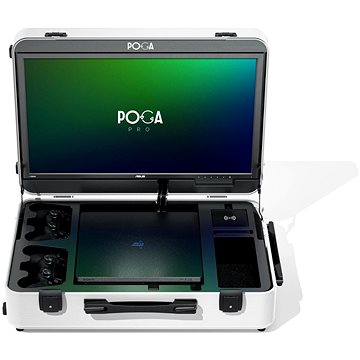 POGA Pro - PlayStation 4 Slim cestovní kufr s LCD monitorem - bílý