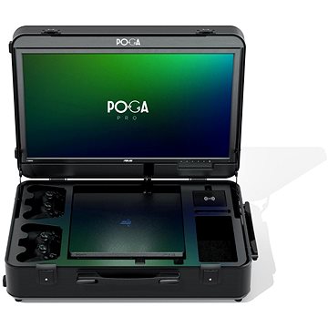 POGA Pro - PlayStation 4 Slim cestovní kufr s LCD monitorem - černý