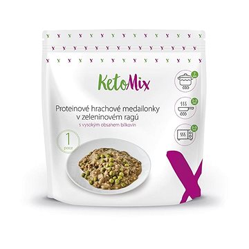 KetoMix Proteinové hrachové medailonky v zeleninovém ragú 250 g
