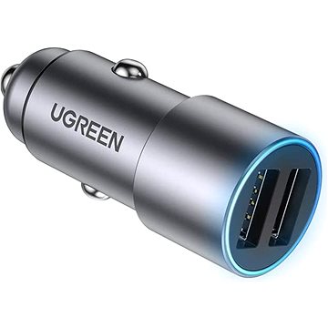 E-shop UGREEN 24W Dual USB-A Car Charger (Gray)