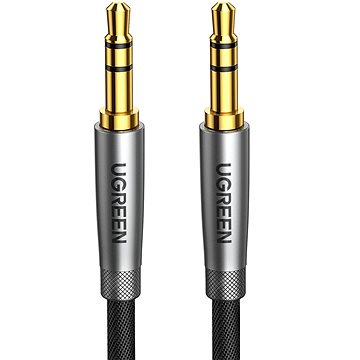 E-shop UGREEN 3.5mm Metal Connector Alu Case Braided Audio Cable 0.5m